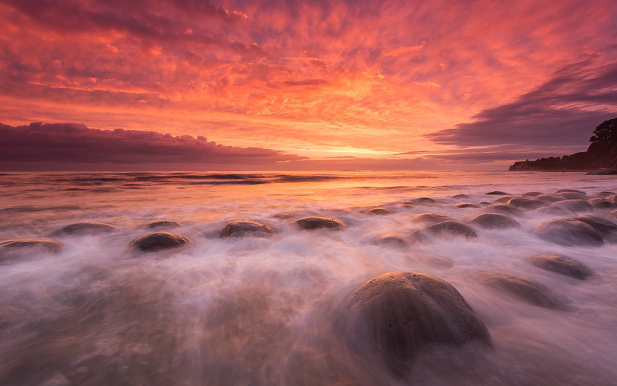 唯美自然，烟波浩渺夕阳照.jpg